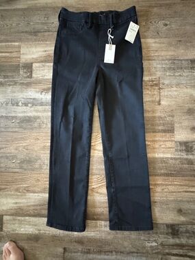 Good American pull on black Straight-Leg Pants size 29